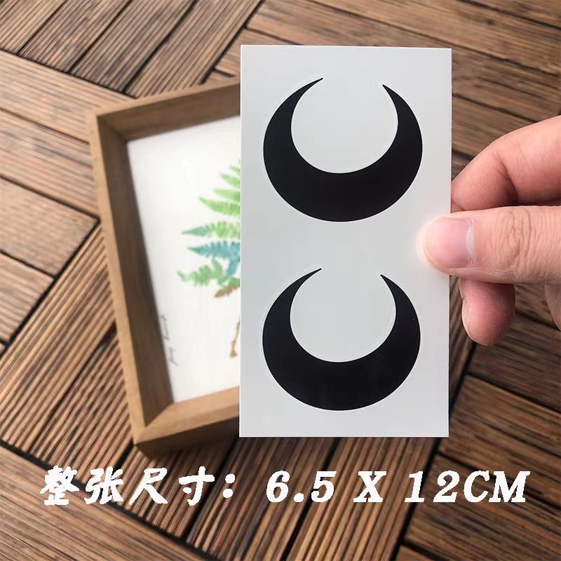 Best of Waterproof Temporary Tattoo Sticker Black Crescent Moon Design Body Art Fake Tattoo Flash Tattoo Shoulder Clavicle Female Male Reviews & Tips - Image 3