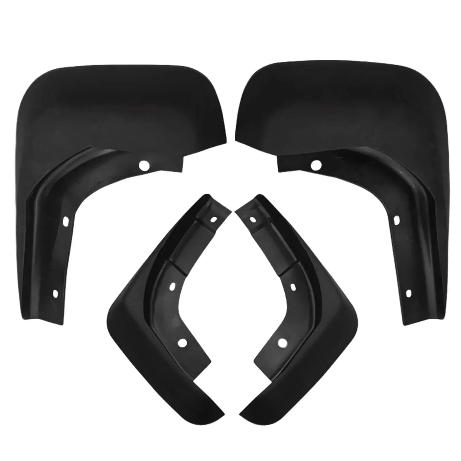 Set of 4 Front Rear Mudguard Kit Flap Mudflap Fit for V60 Replace Spare Parts Easy to Install