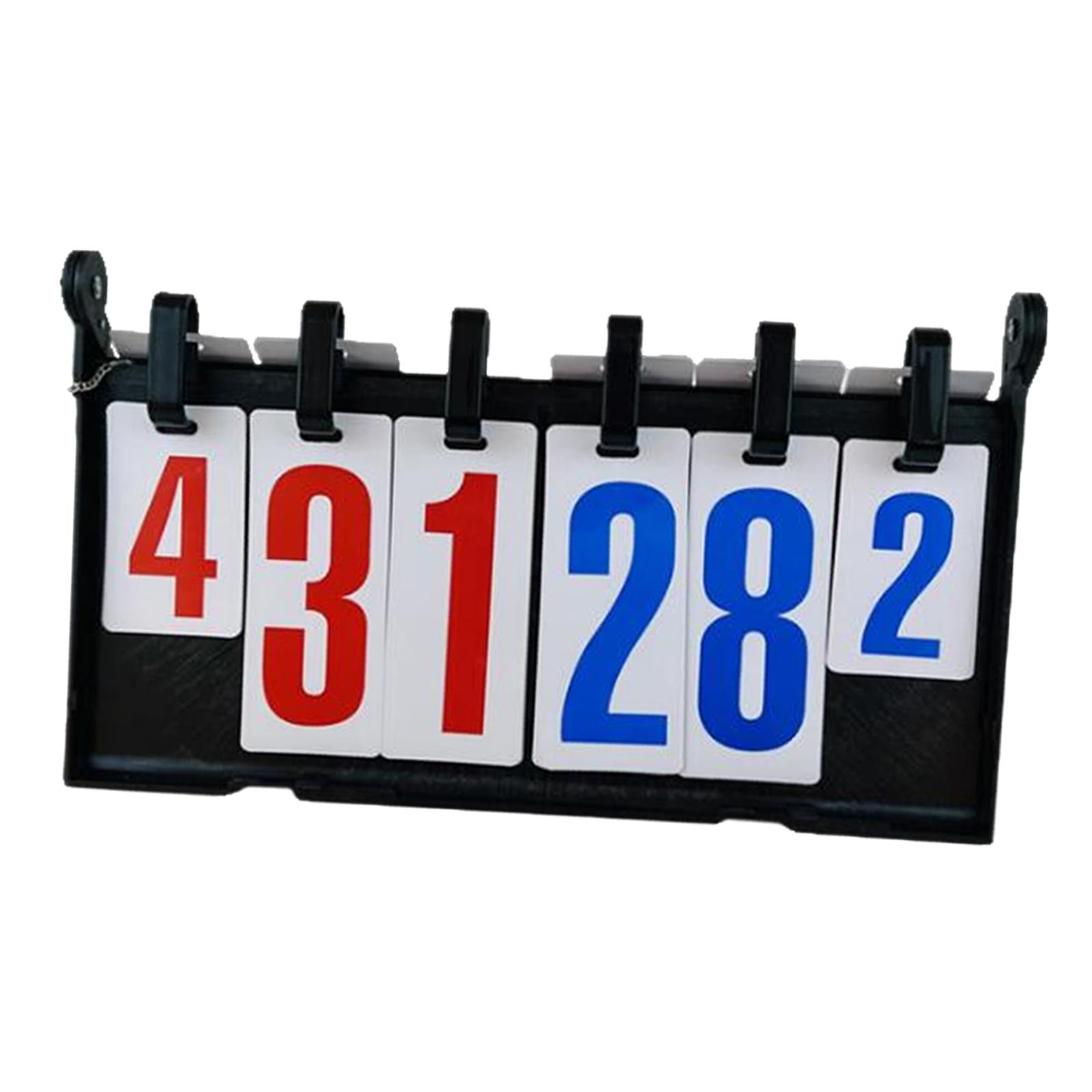 Tabletop Scoreboard Score Keeper for Basketball Games Outdoor Sports