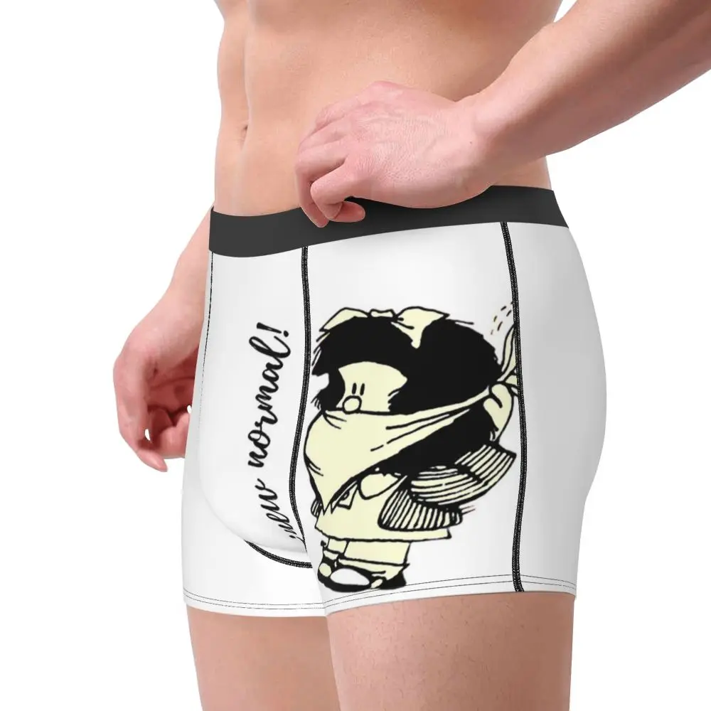 Sexy Boxer Shorts Panties Briefs Men Mafalda Kawaii Cartoon Underwear Soft Underpants for Homme underwear boxer