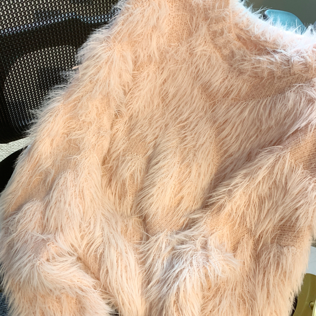 Fluffy Plush Loose Pullover Sweater 16