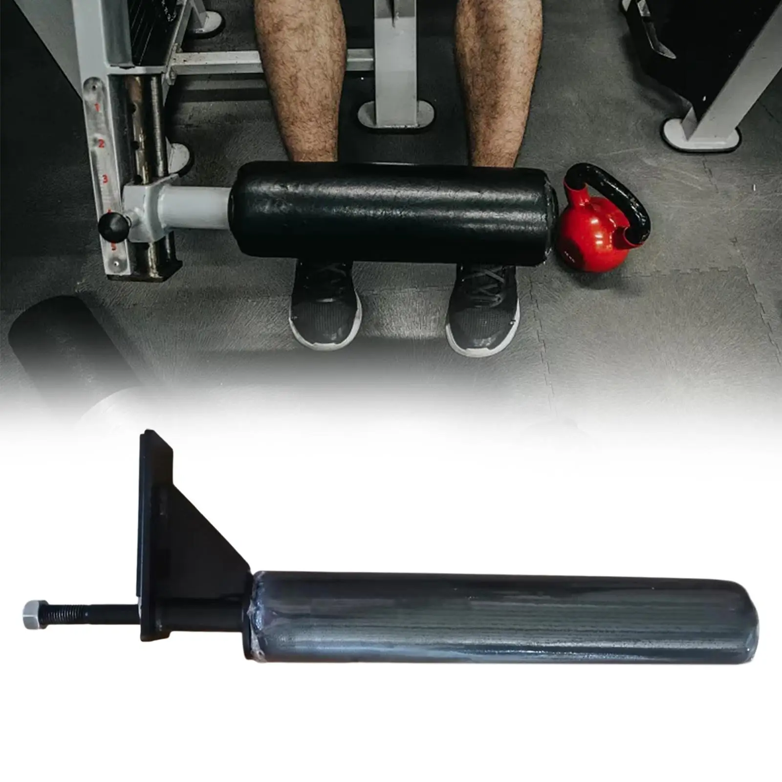 Single Leg Squat Roller Attachment with Rolling Foam Foot Rest Multifunction for Home Gym Exercise Home Gym Exercise Equipment