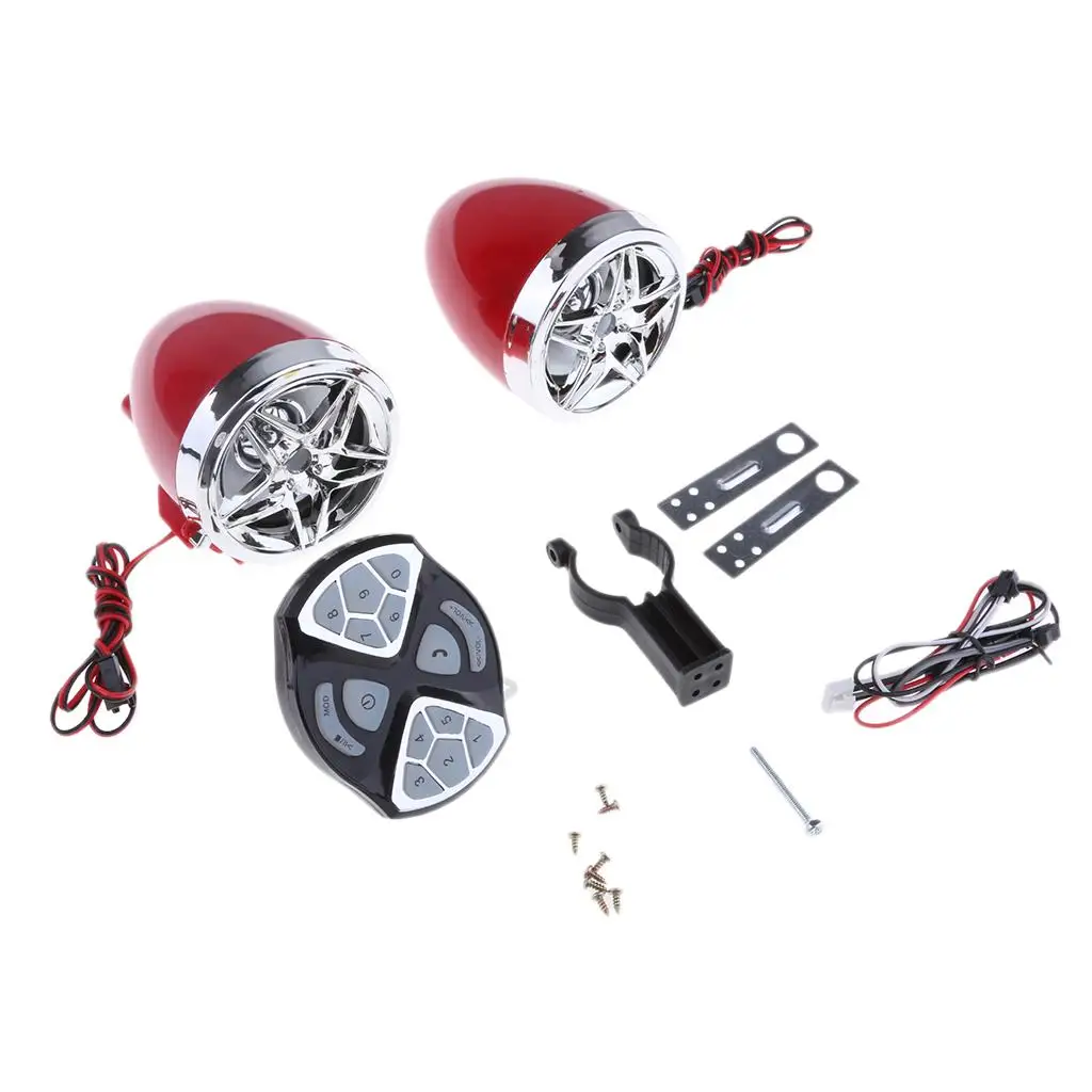 Waterproof Motorcycle Audio FM System Stereo Speakers Kits