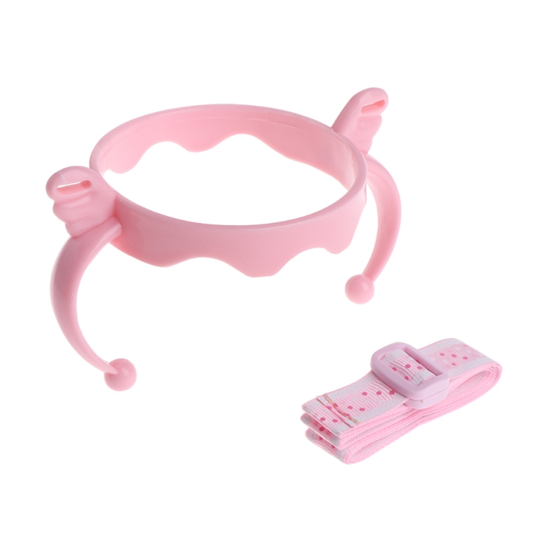 2 Pack Baby Flasche Halter Fütterung Flaschen für Comotomo Einfache Reinigung 2 Count (Rosa/Grün) einfach Grip QX2D – Detail 2