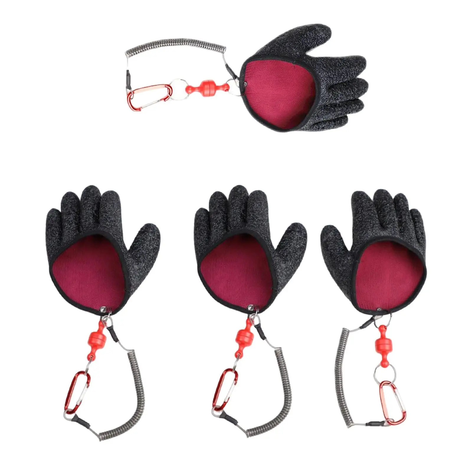 Fishing Gloves Puncture Resistant Anti Slip Waterproof Fish Glove Professional for Outdoor Activities Catch Fish Cleaning