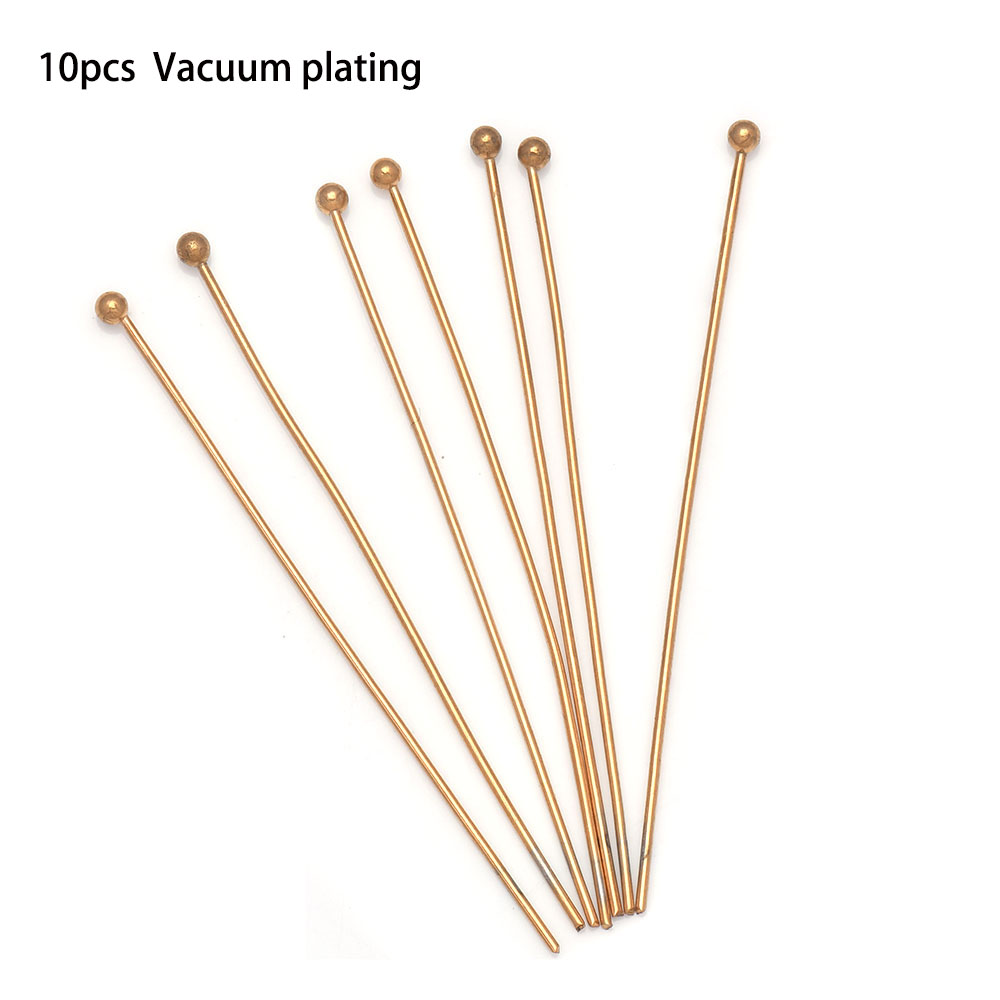 20 30 40 50mm Silber Metall Ball Kopf Pins Edelstahl Vakuum Überzug Für DIY Schmuck, Der Kopf Pins gefunden Durchmesser 0,7mm – Detail 1