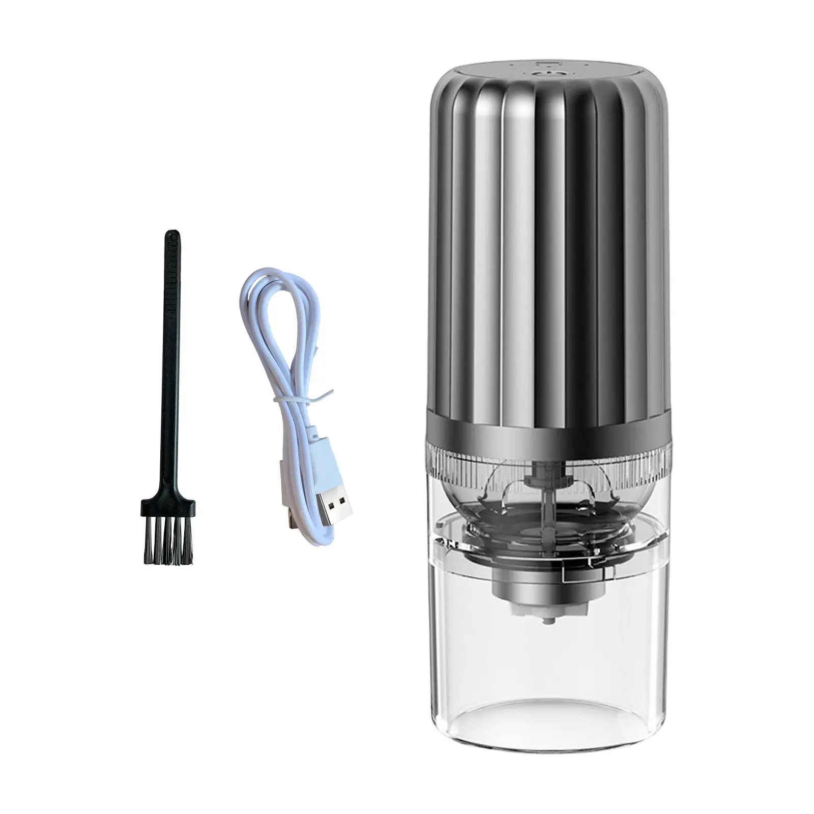 Small Electric Coffee Grinder Adjustable Coarseness USB Rechargable for Home