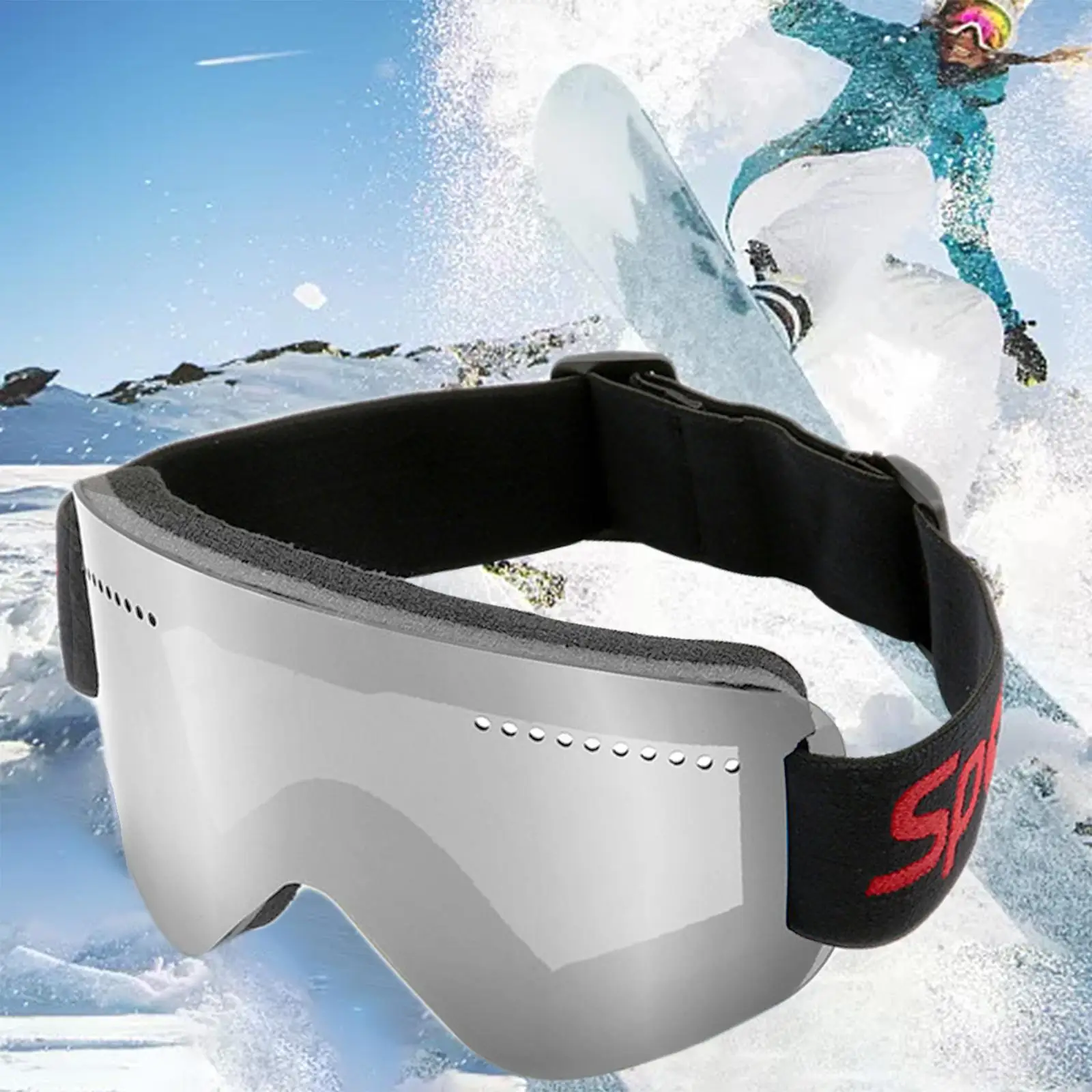 Ski Goggles Anti-Fog Unisex Windproof Snowboard Goggles UV   Sunglasses for Snow Sports Skate Snowmobile Cycling