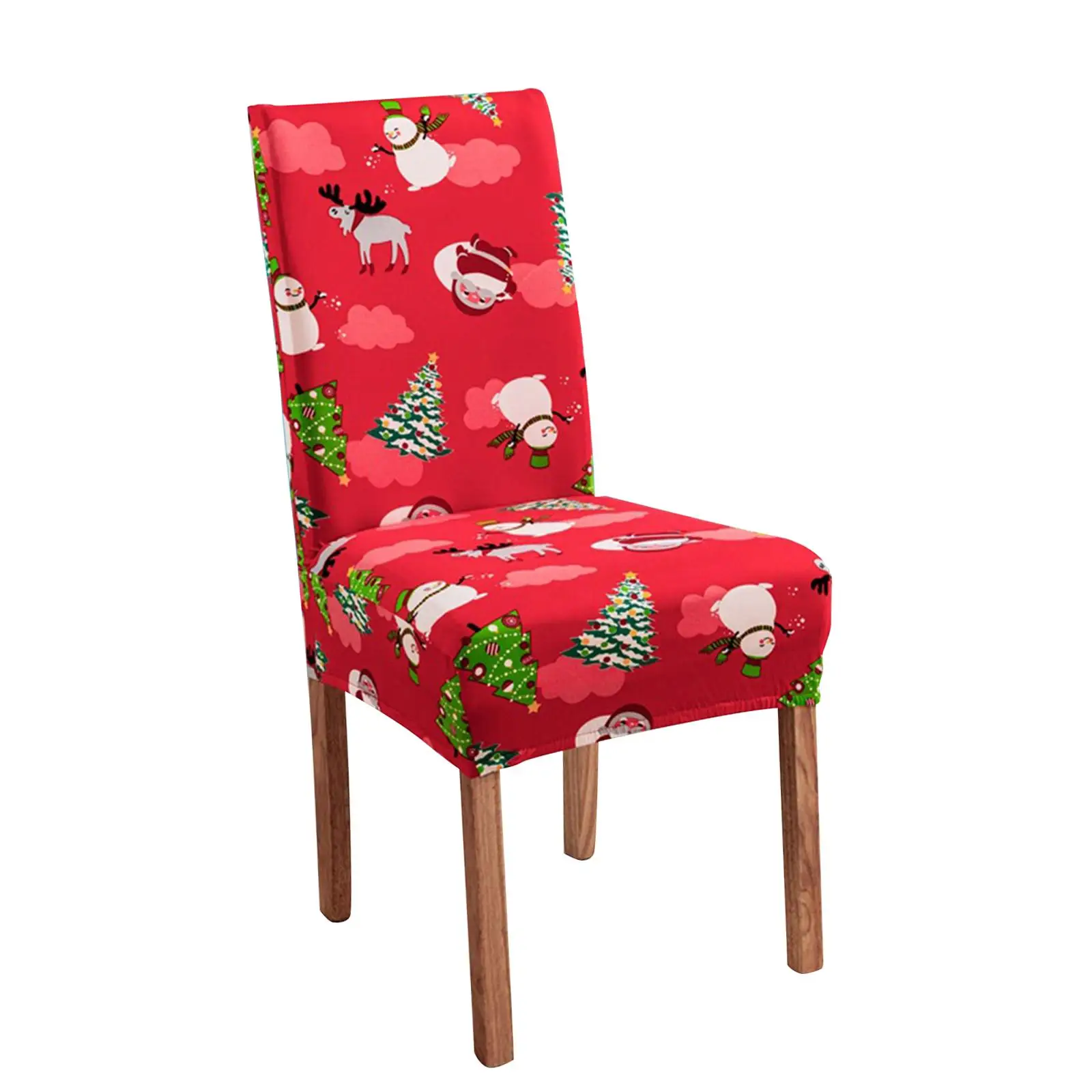 Universal Dining Chair Cover Chair Slipcover Washable for Living Room Bedroom Restaurant Christmas Party