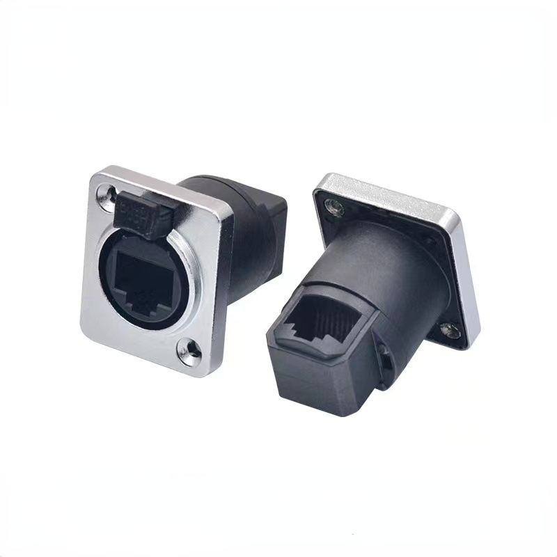 Description Picture 5 of itemRJ45 waterproof connector plug,D type panel mount socket ip65 Ethernet connectors