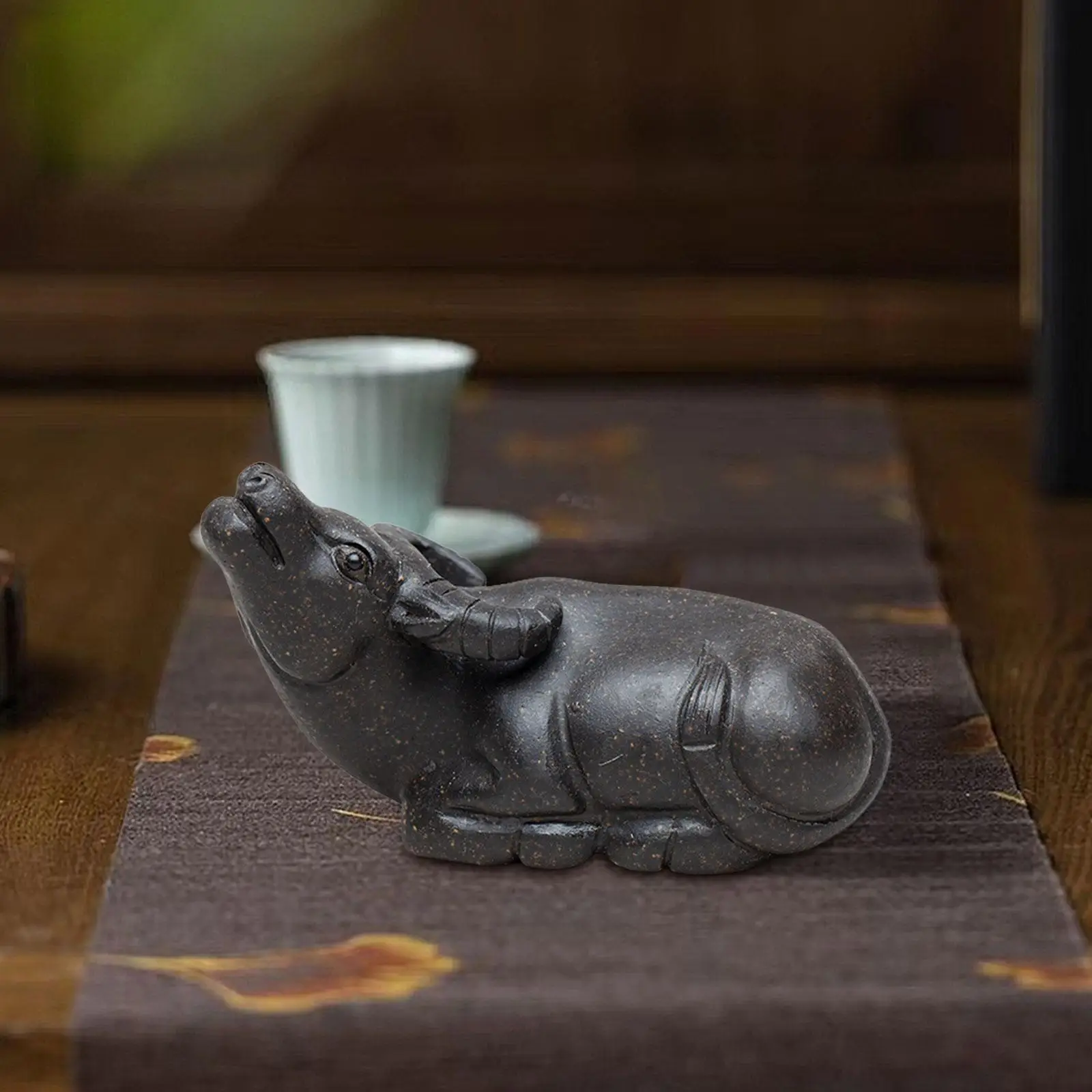 Tea Pet Ornament Animal Tea Figurine for Table Centerpiece Office Garden