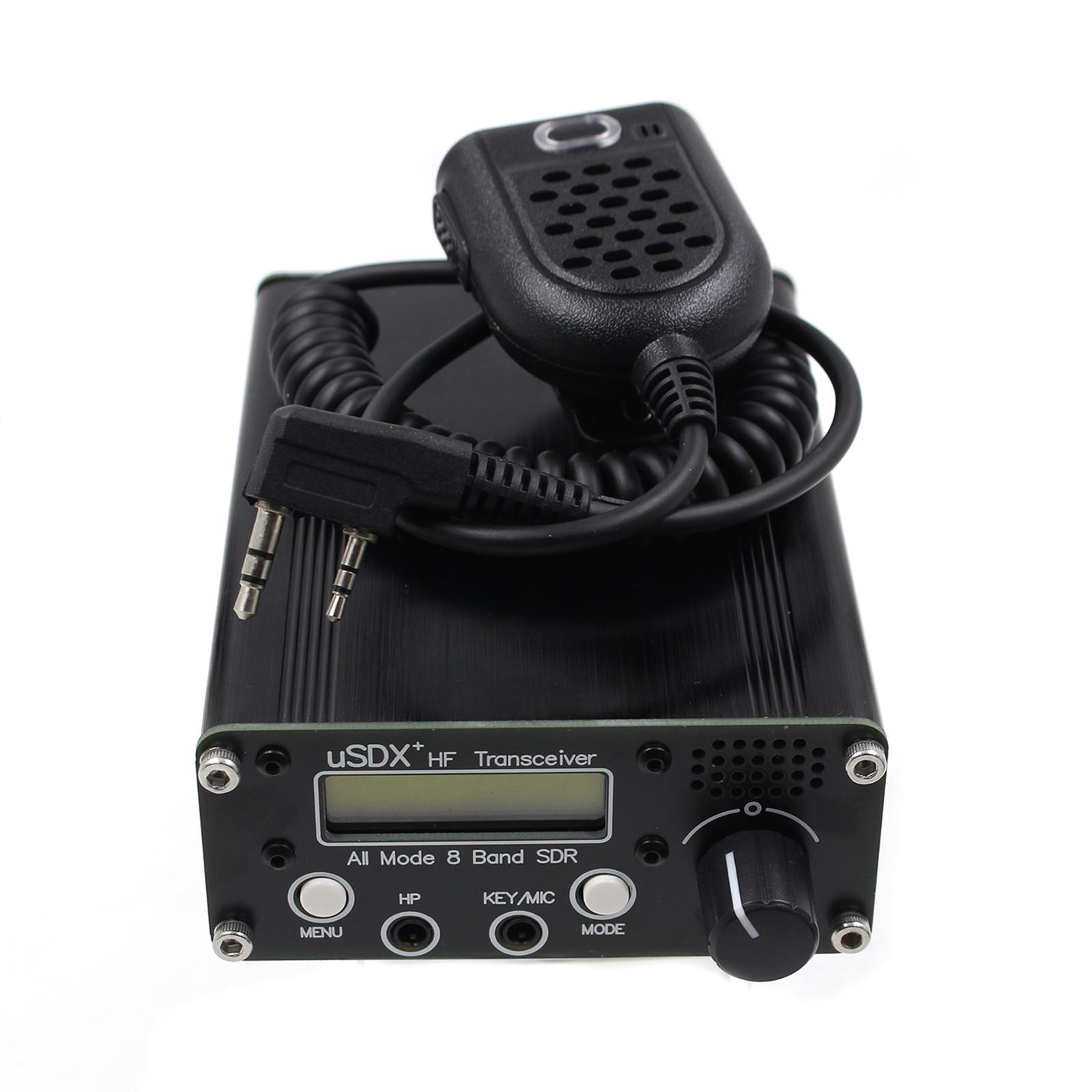 1 Set Usdx+Plus V2 All Mode SDR Ssb Qrp Portable FM AM 8 Band 10/15/17/20/30/40/60/80M Durable Recorder HF CW Transceiver