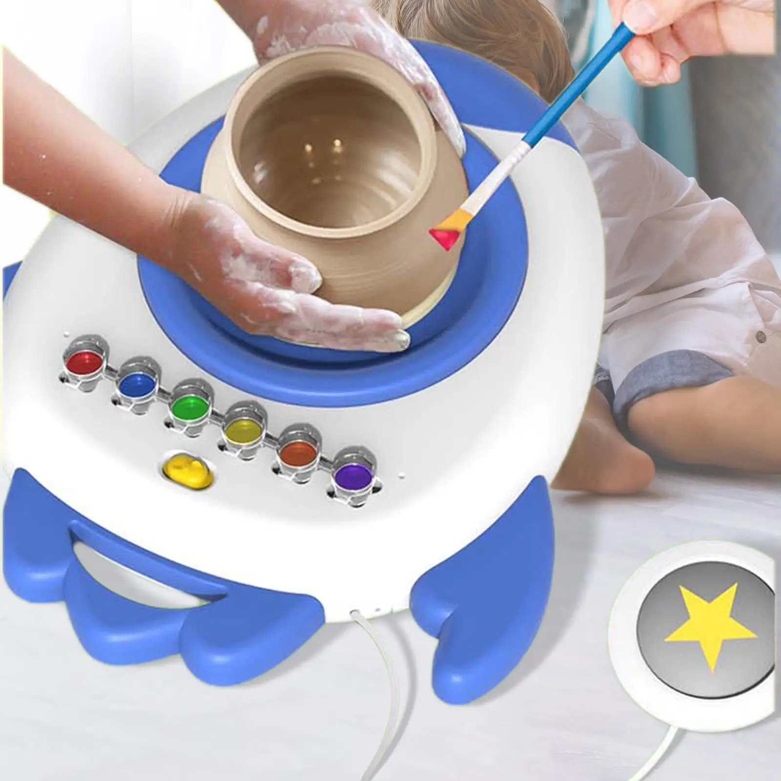 Handmade Pottery Machine Teaching Aids Cognition Interactive Toys for Learning Activities Preschool Kindergarten Holiday Daycare