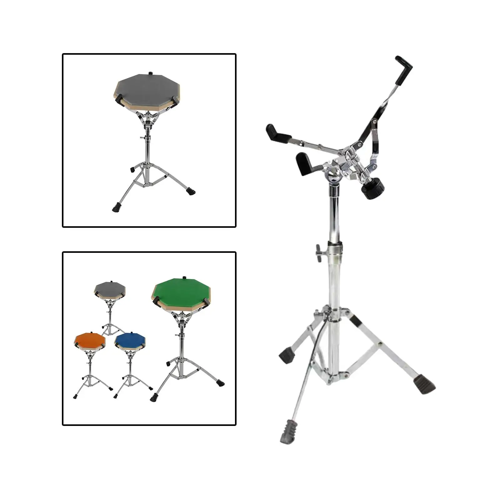 Professional Snare Drum Stand Instrument Holder Stable Tripod Triangle