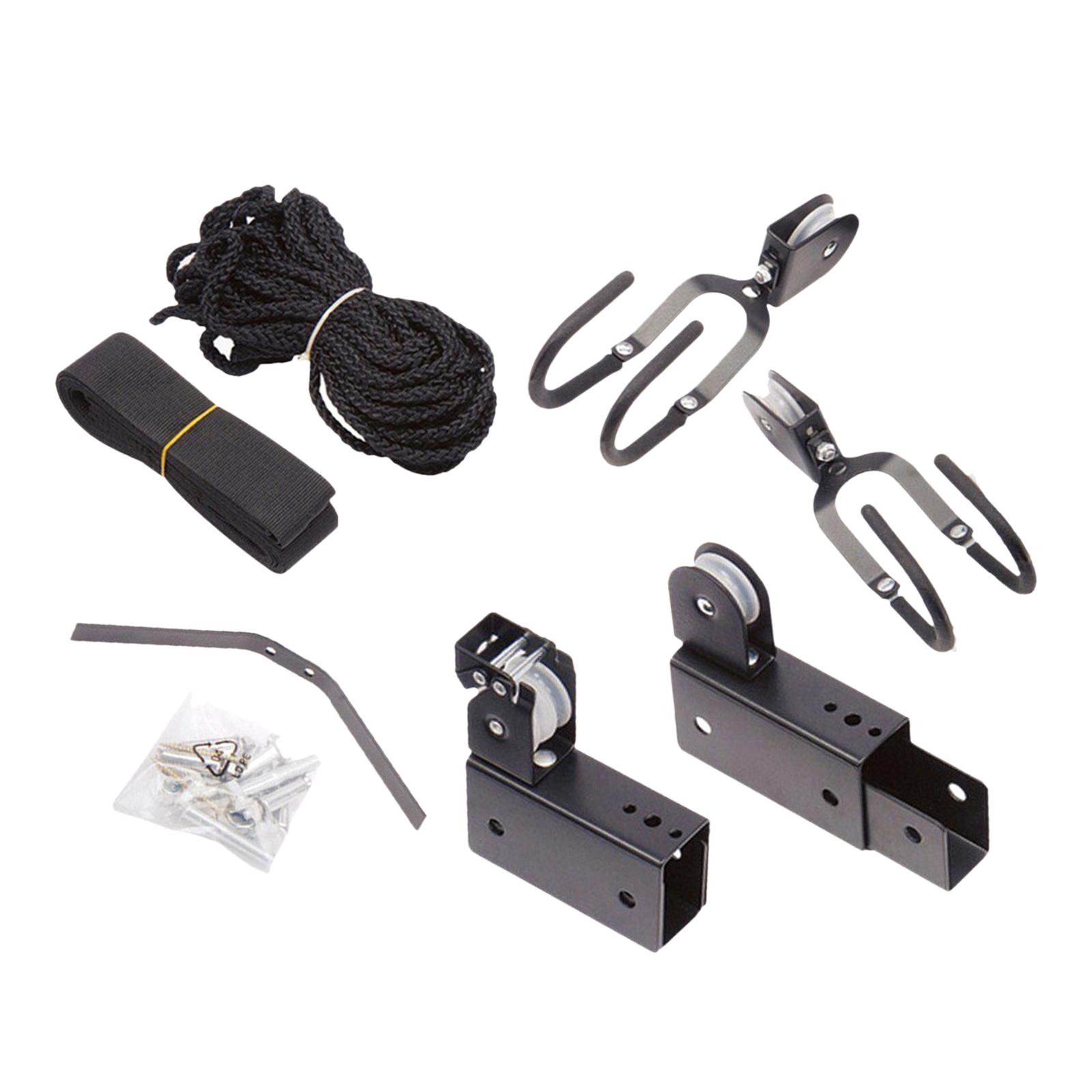 Kayak Hoist Garage Ceiling Storage Bicycle Hoist Overhead Organization Hanger Bike Lift Pulley System for Raft Ladder Canoes