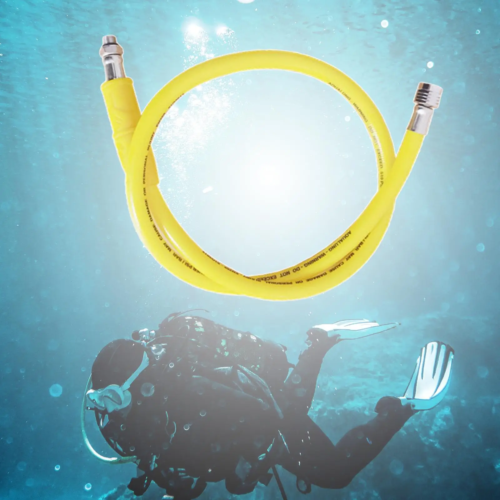 Submersible Medium Pressure Hose Scuba Diving Regulator for Snorkeling