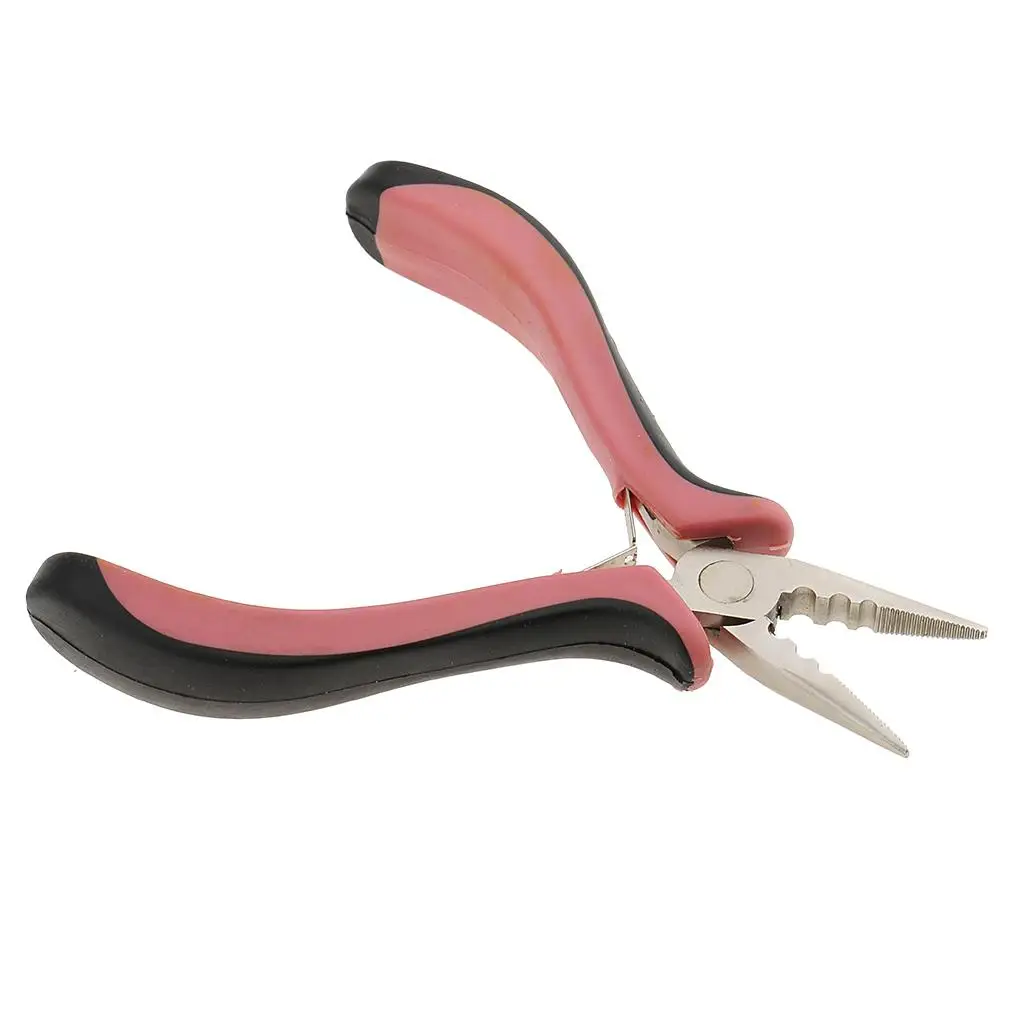 Hair Bun extension Remove Pliers + Pulling Hook Tool Kits for Silicone  Beads Loops