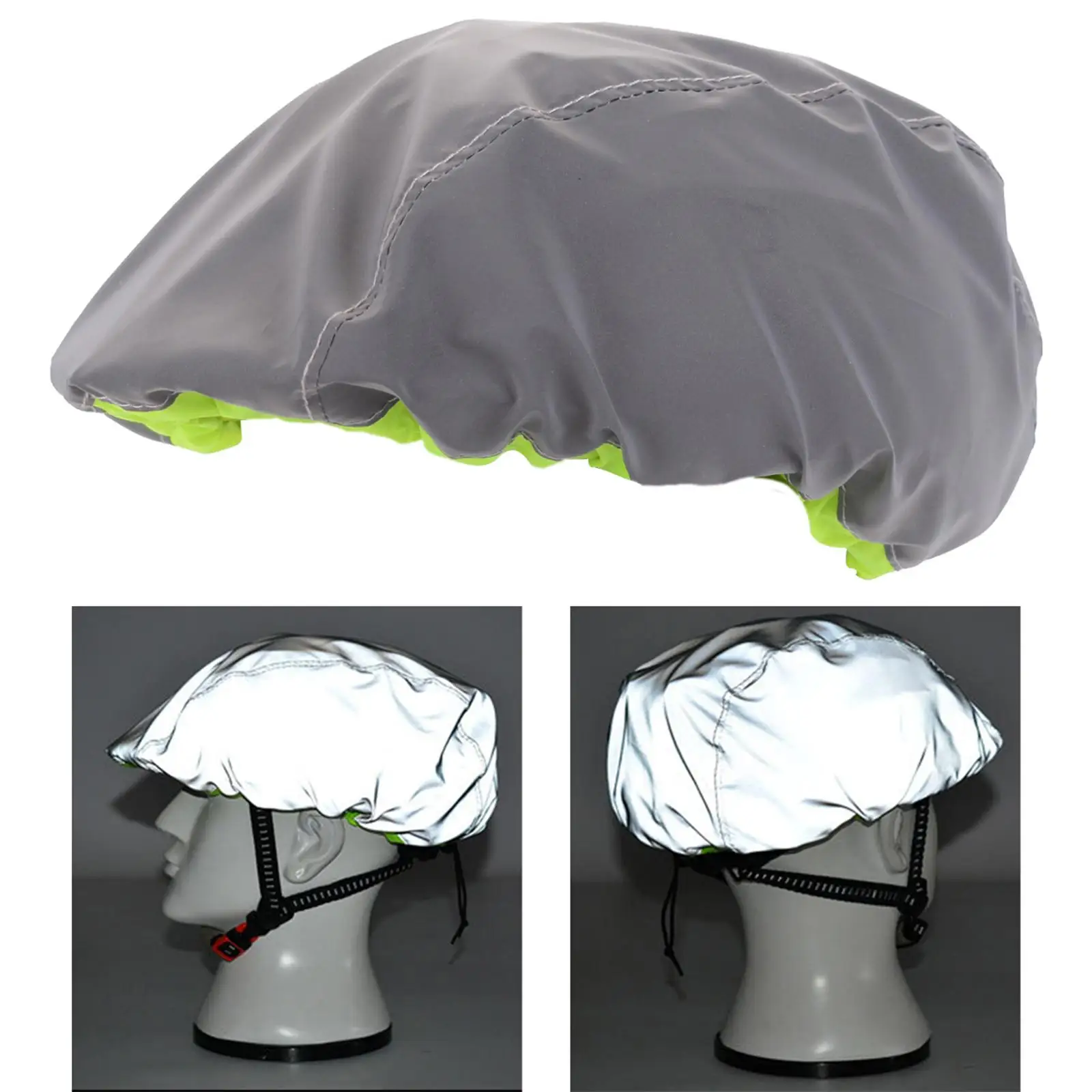 Bicycle Bike Helmet Cover Waterproof Fully Reflective Breathable Cycling Helmet Rain Cover
