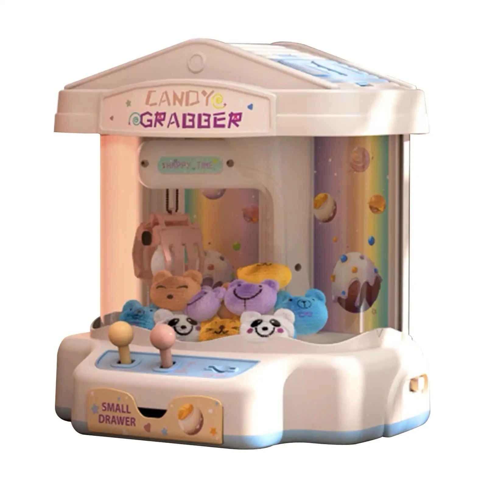 Doll Machine Birthday Gifts with Lights Sound Claw Machine for Living Room