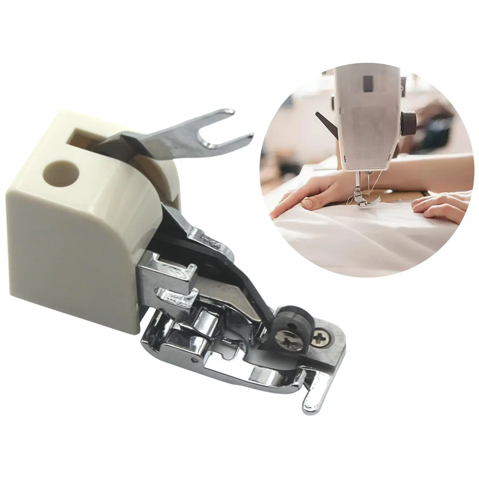 Sewing Machine Side Cutter Overlock Presser Foot  Trims Hems Edges