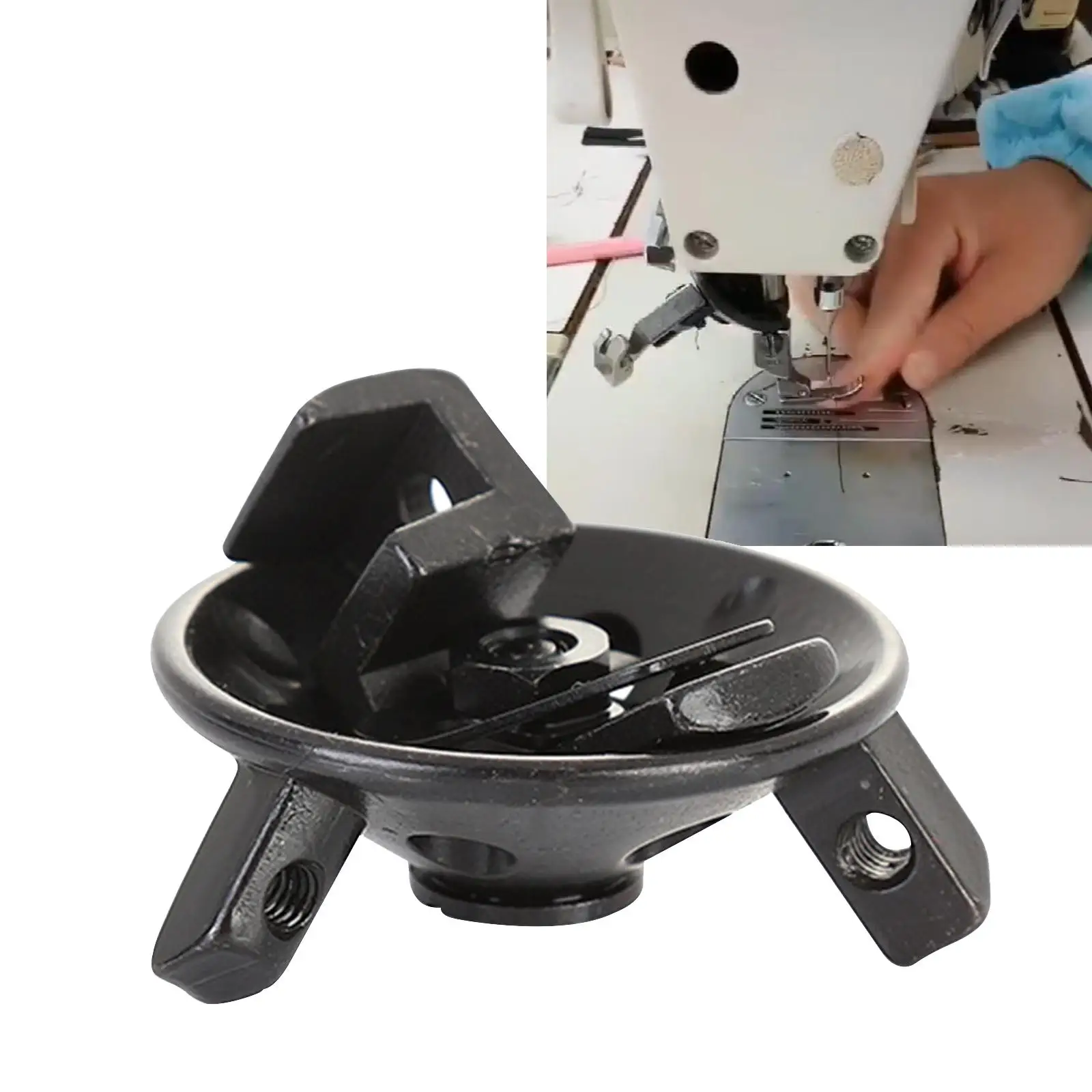 Swivel Pressure Foot Holder Multi-Function Quick Change Triangle Roller Presser Bracket for Industrial Sewing Machine