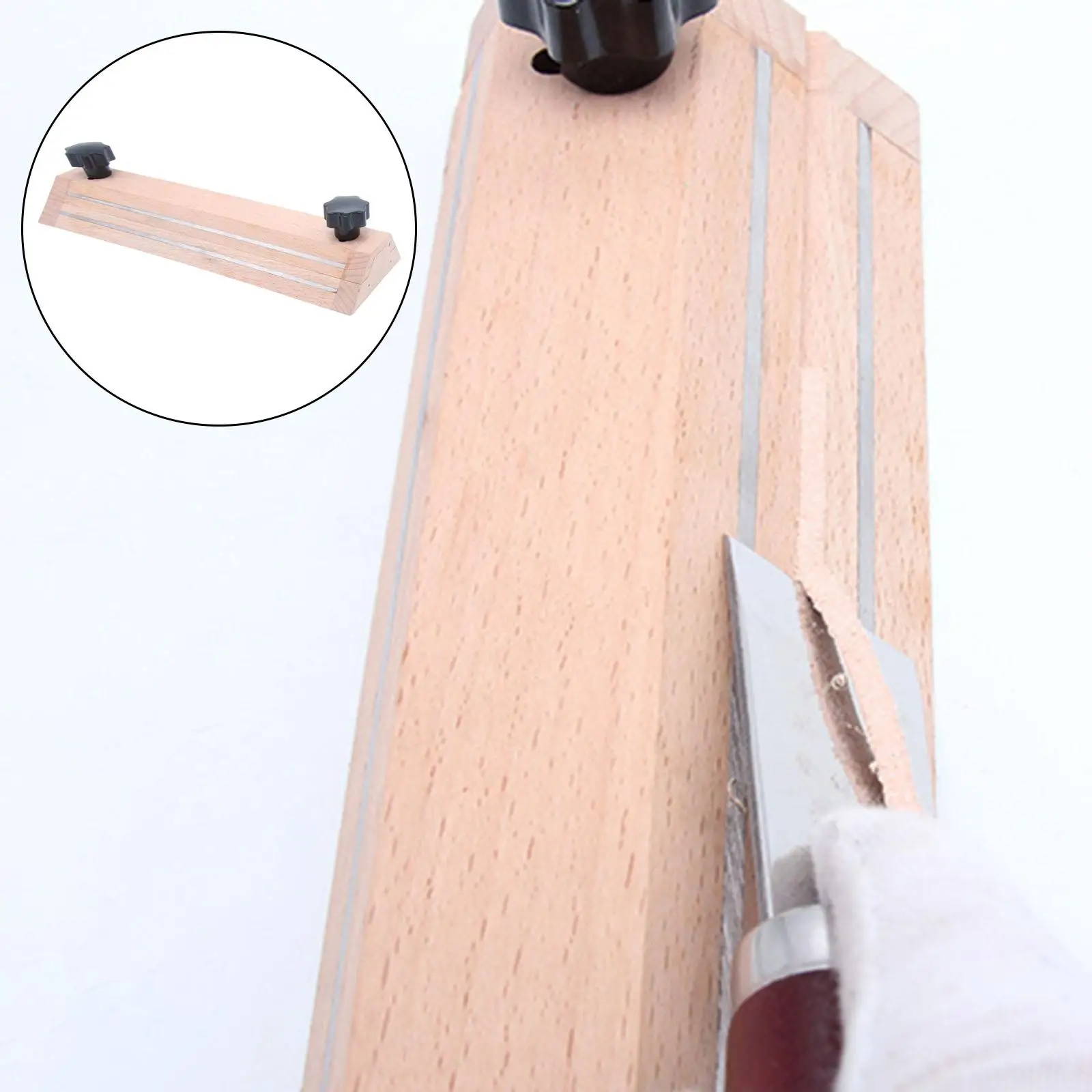 Leather Strap Tool Upgraded Wooden Professional Strip Cutter Leather Peeling Tool Leather Repairing Splitter Skiver Peeling Tool
