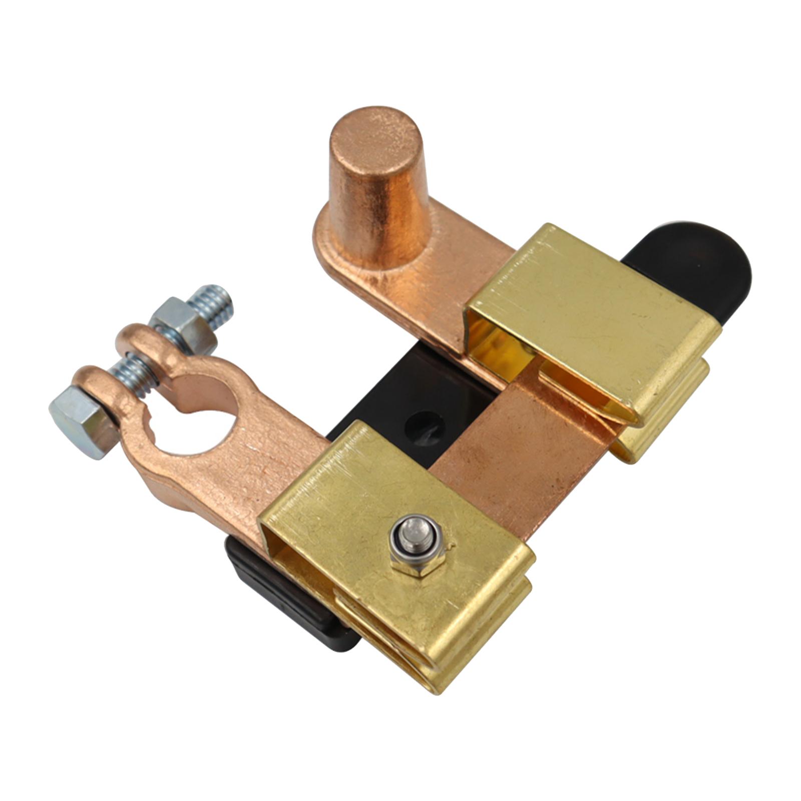 Master Battery Disconnect Switch Knife Type Vertical Solid Brass 15-17mm Tapered Top Main Switch Anti-Leakage Fits for RV