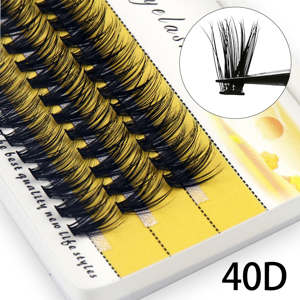 Best of 40D / 30D Mink Eyelashes 1 Box / 60 Bundles Natural Eyelash Extension 3D Russia Individual Eyelash Cluster Makeup Tools Lashes Cilia Reviews & Tips