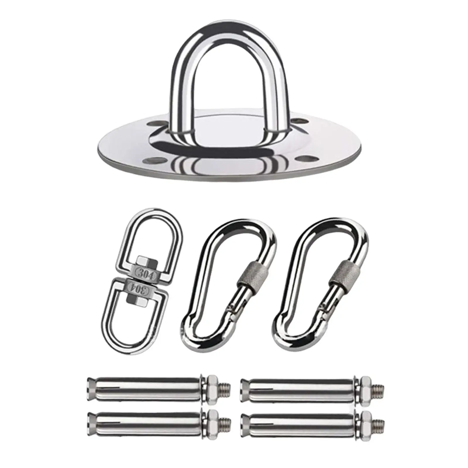 Hammock Hanging Kit Accessories Stainless Steel Bracket Hook Hanger Equipment for Yoga Ceiling Wall Gymnastics Pilates