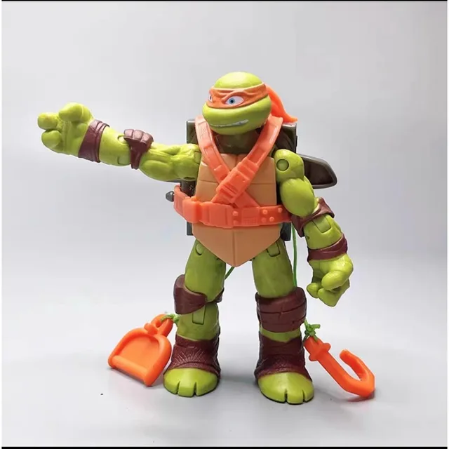 Figuras de acción de Tortugas Ninja Mutantes para niños, juguetes  coleccionables de Tortugas Ninjas de 12cm, Leonardo Raphael, articulación  móvil, regalos de Navidad, 4 piezas Fivean unisex