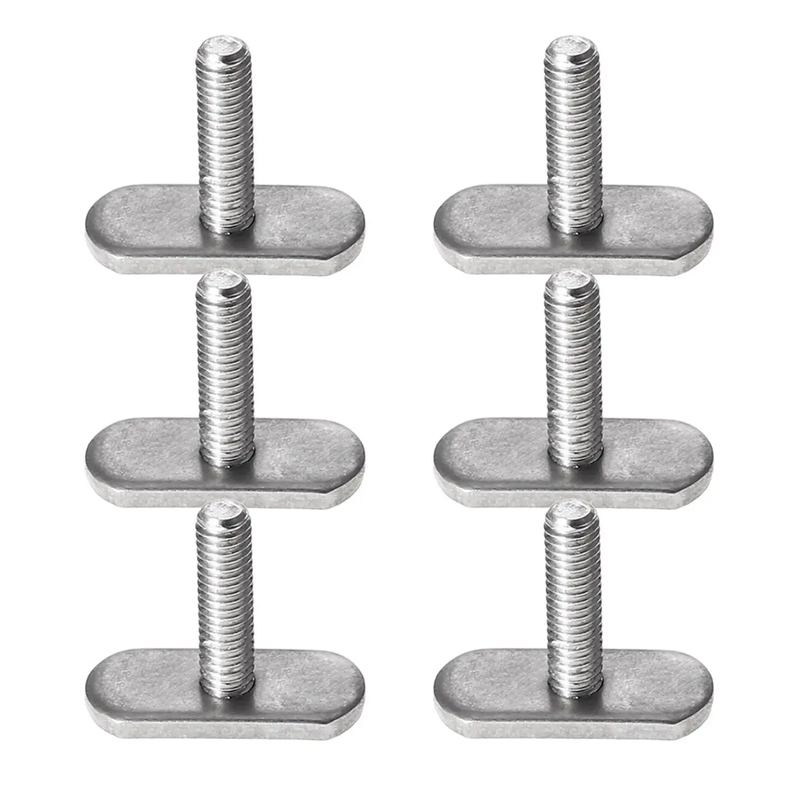 6 Pack Stainless Steel Kayak Rail/Track Screws & Track Nuts,  Gear Mounting