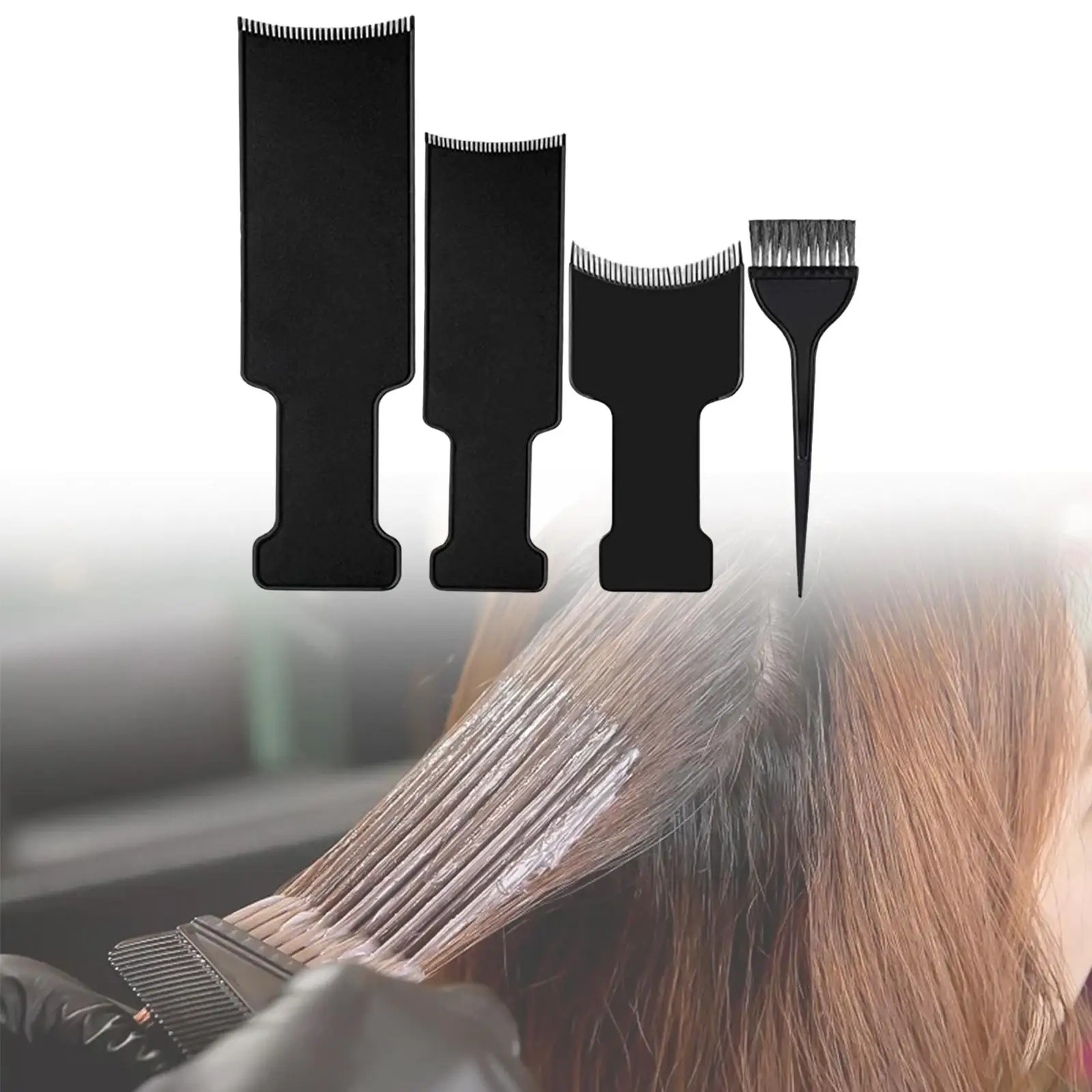 Hair Coloring Board Lightweight Tint DIY Tool Easy to Use Beauty Tool Coloring Comb for Home Highlighting Salon Shop Hairdresser
