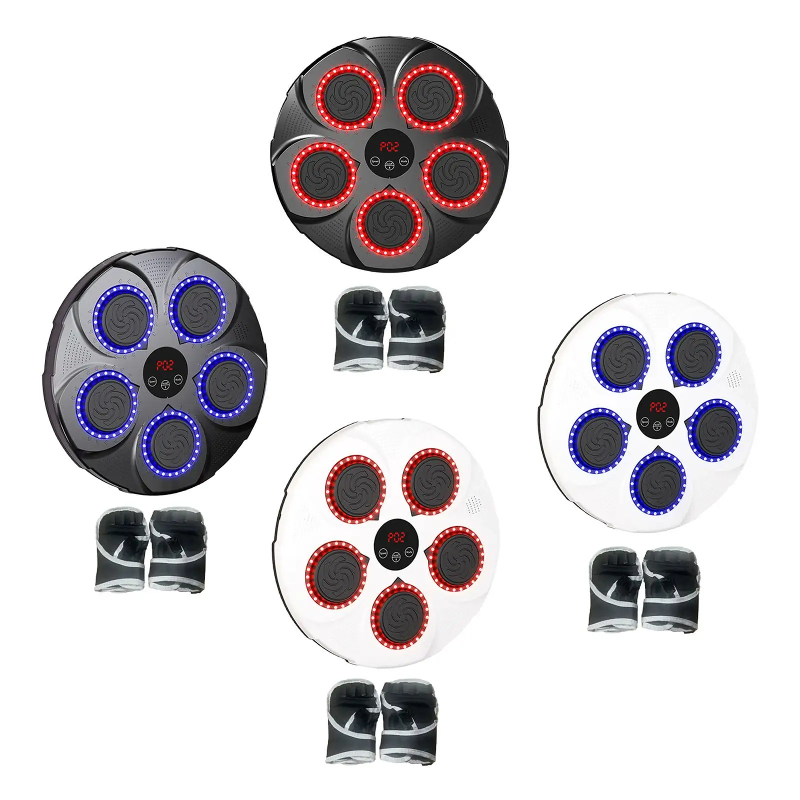 Music Boxing Machine Music Boxing Pads with Lights Electronic Wall Target