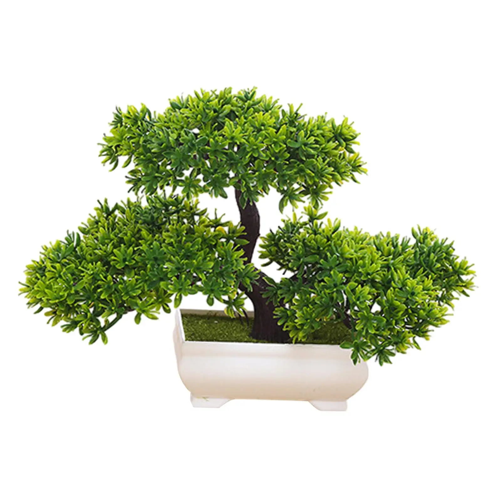 Artificial Bonsai Tree Zen Centerpiece Home Decor Simulation Table Faux Plants for Living Room Office Bedroom Bathroom