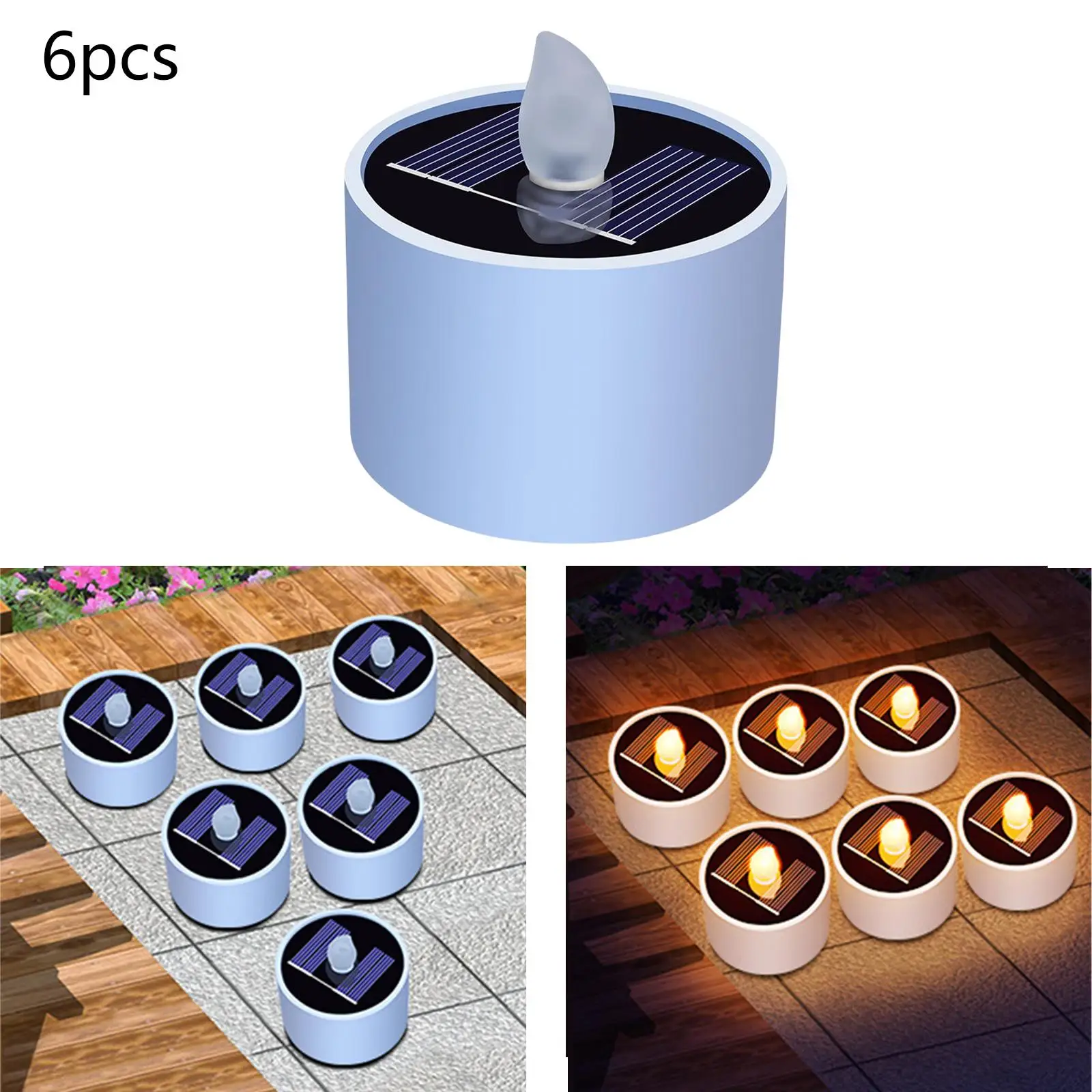 Solar LED Candles Tealight Solar   Pathway Dinner Table Decor