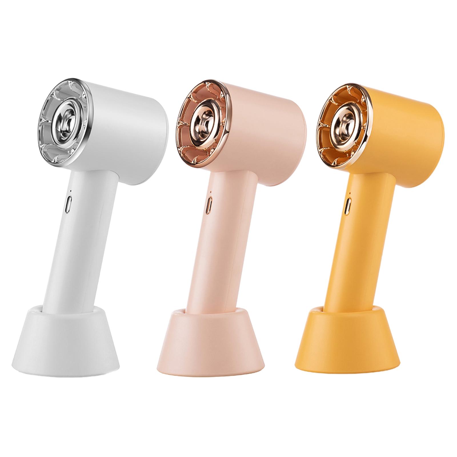 Portable Mini Handheld Fan Turbo Fan 3 Gear with Fan Stand USB Rechargeable 1200mAh Lightweight Personal Fan