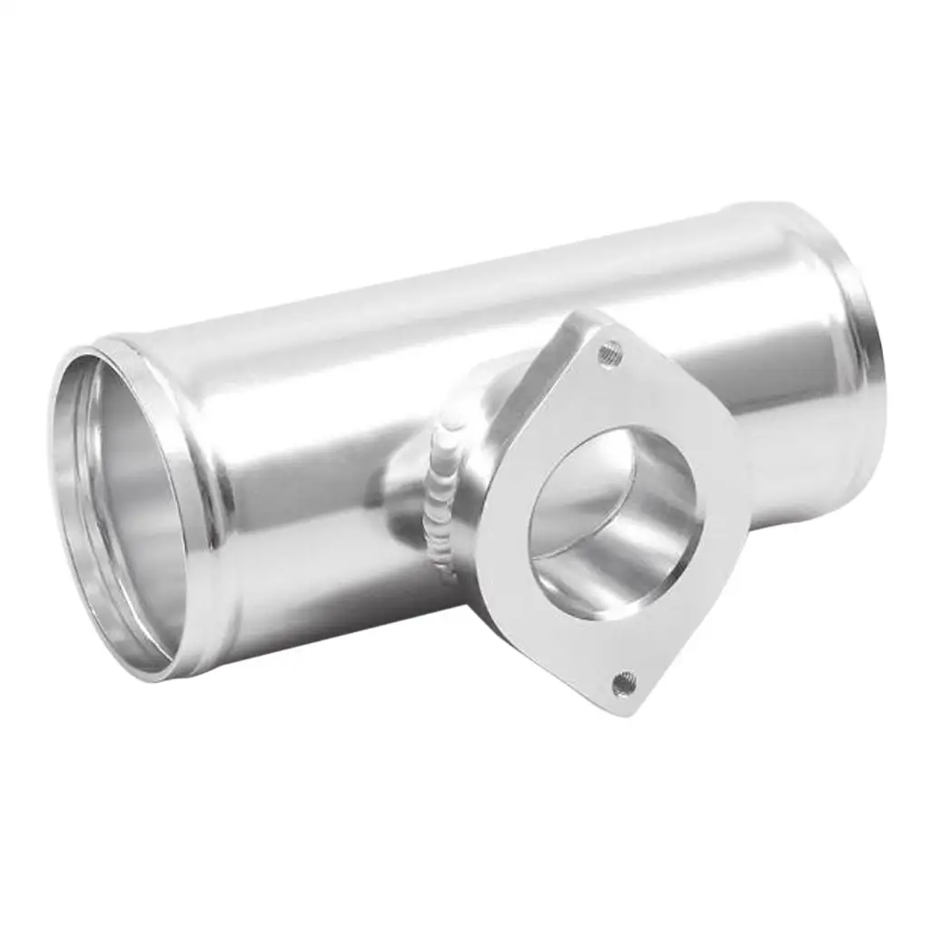 Car Turbo Blow Off Valve Rs S Type Flange Aluminum Adapter Pipe 2.5`` Silver