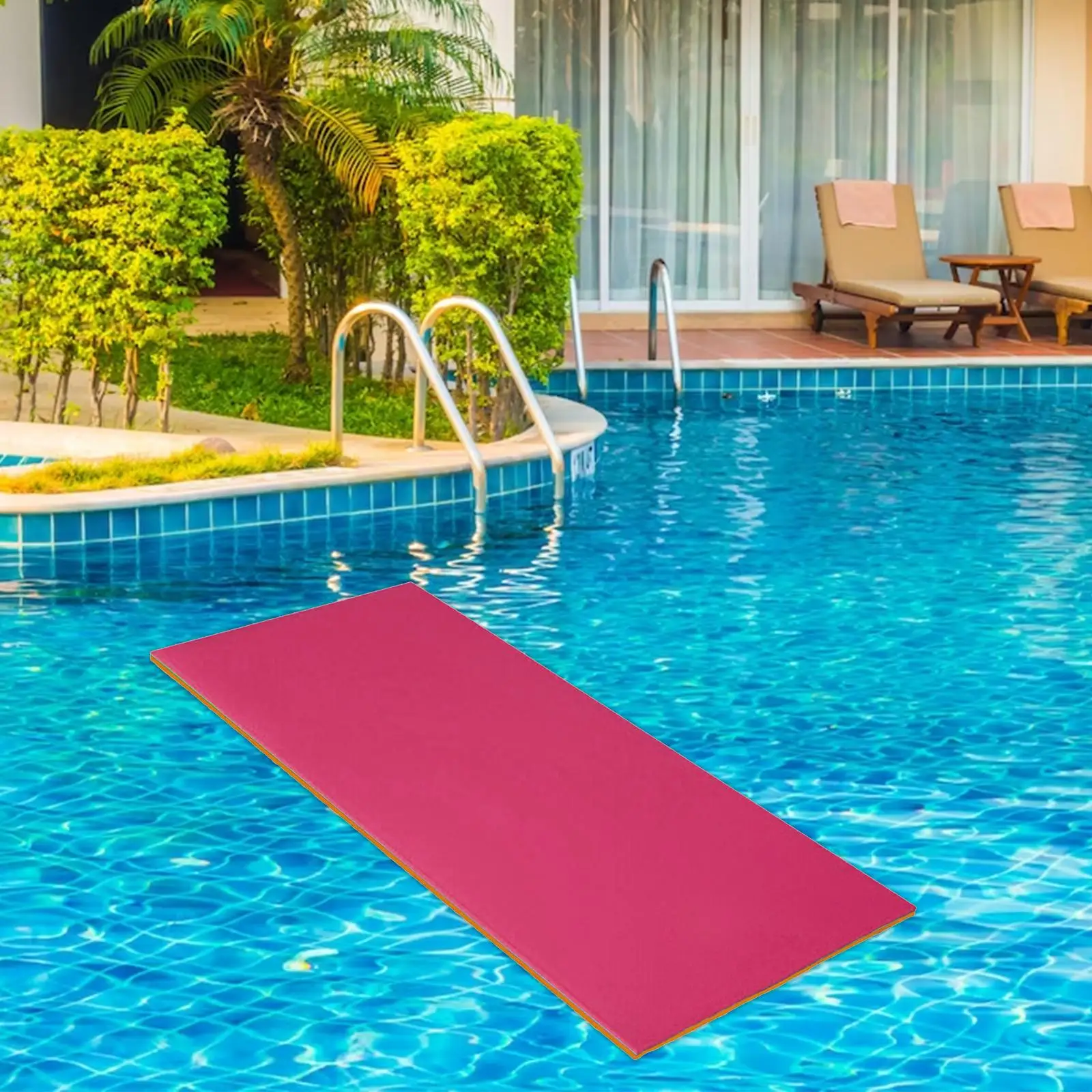Water Floating Mat 2 Layers Water Recreation Float Blanket Pool Floating Raft for Swimming Pool River Summer Outdoor