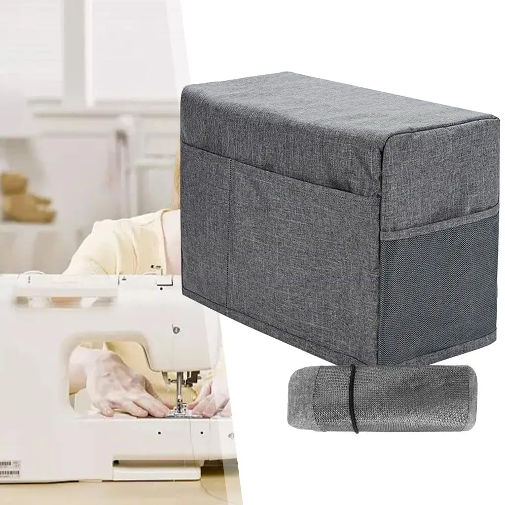 Dustproof Dust Cover for Sewing Machine with Pockets/Organizer