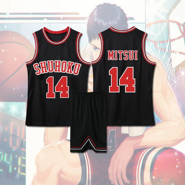 Men Cosplay Costume Shohoku Number 14 Hisashi Mitsui Sleeveless Basketball  Jersey Tops Plus Size M-XXL 4 Color - AliExpress
