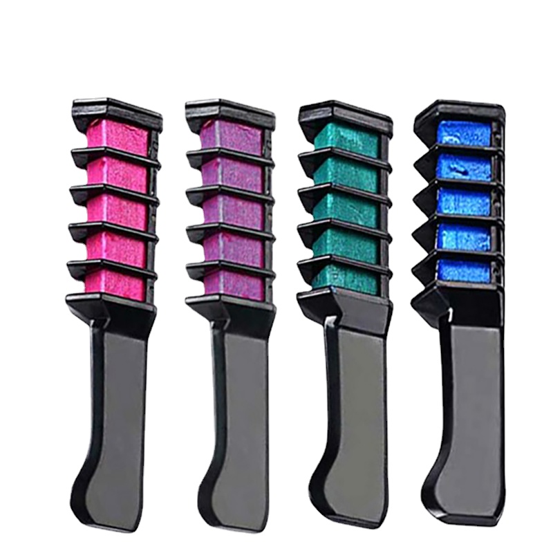 Description Picture 5 of item1pc Hair Mascara New Design Crayons for Hair Color Chalk for the Hair Color Temporary Blue Hair Dye With Comb 8 colors