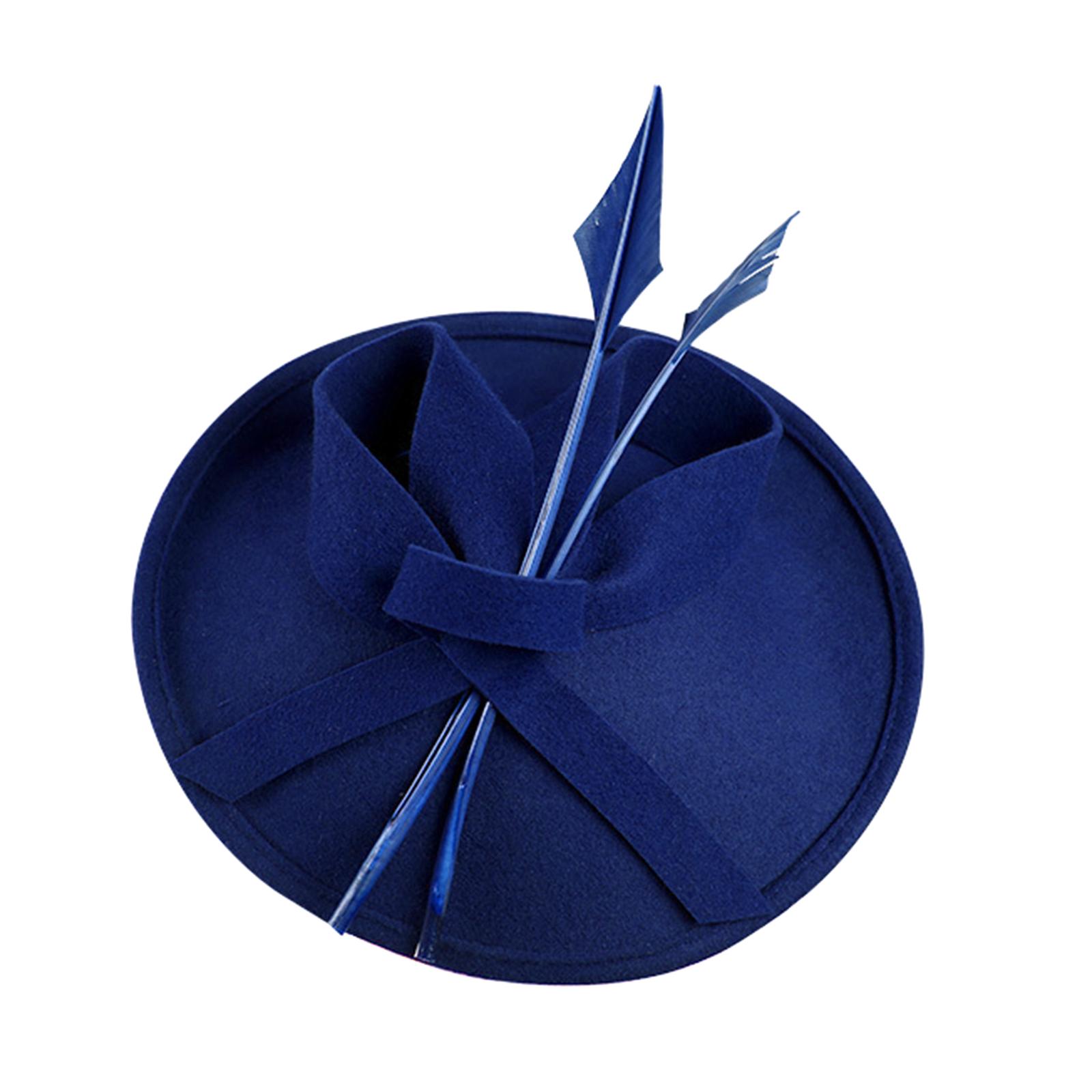 Women Fascinator Hat Cocktail Tea Party Kentucky Derby Vintage Style Hair Clip Bridal Headwear for Wedding Church Photography