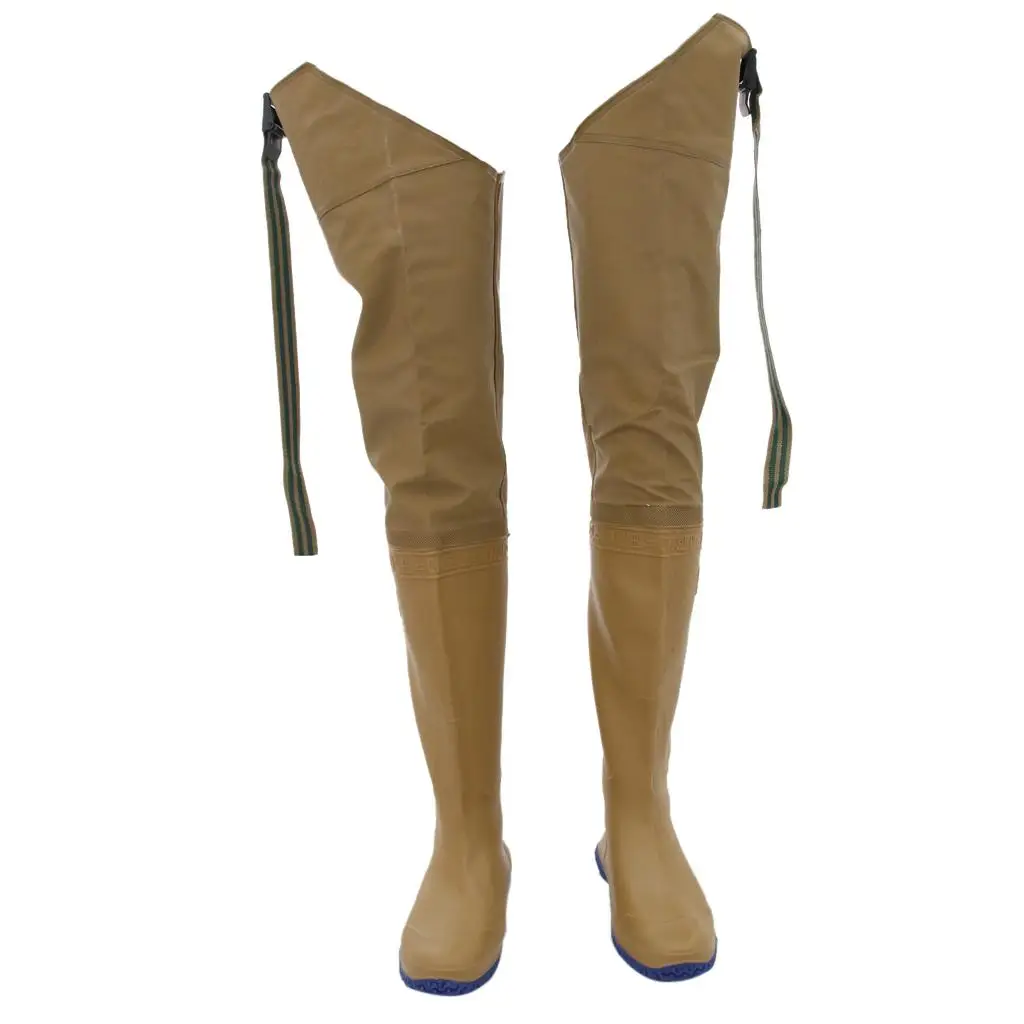 Waders, fishing trousers, wading boots with integrated boots for wading