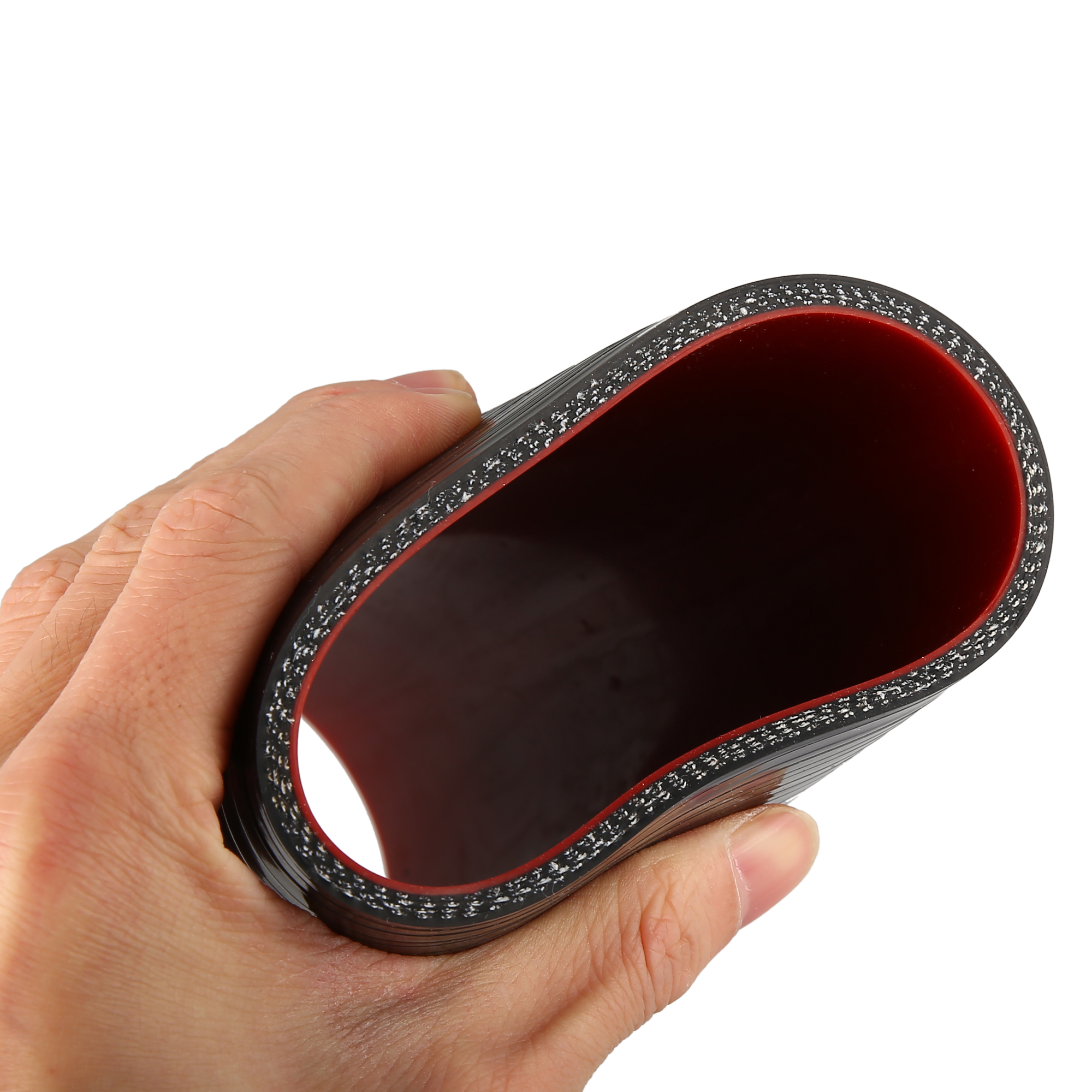 Uxcell 76mm 2.99 "ID Gerade Silikon Reducer Schlauch Silikon Schlauch Koppler Kühler Rohr mit Schellen Schwarz Rot für auto – Detail 5