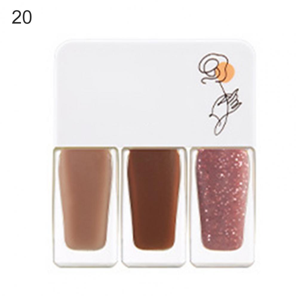 3Pcs/Set Water-Based Gel Nail Polish Set - 12g, Quick-Dry, DIY 3-in-1 Nail Art