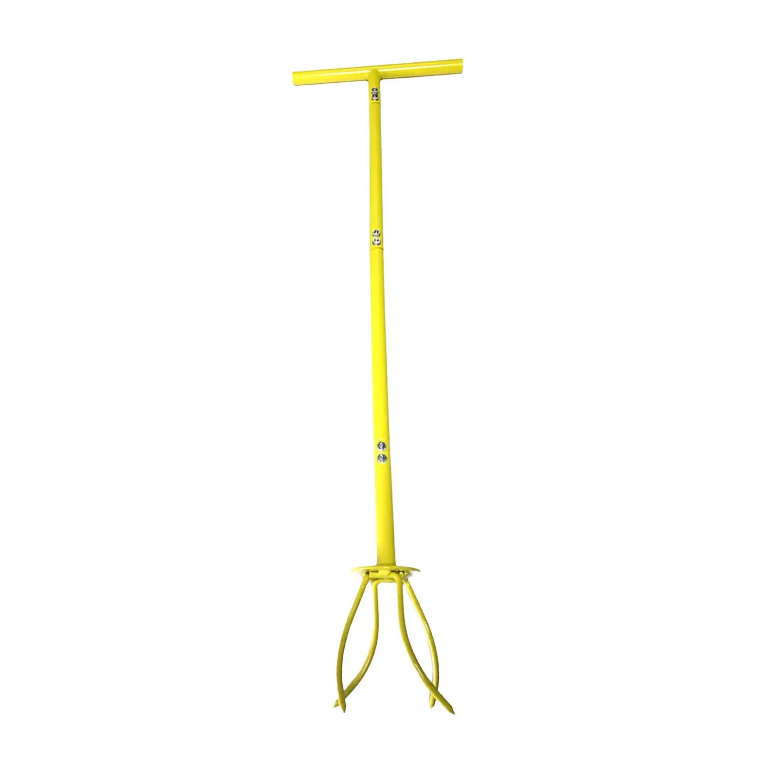 Manual Hand Tiller Heavy Duty No Bending Rust Resistant with A Removable Big Claw with Adjustable Shaft Twist Tiller