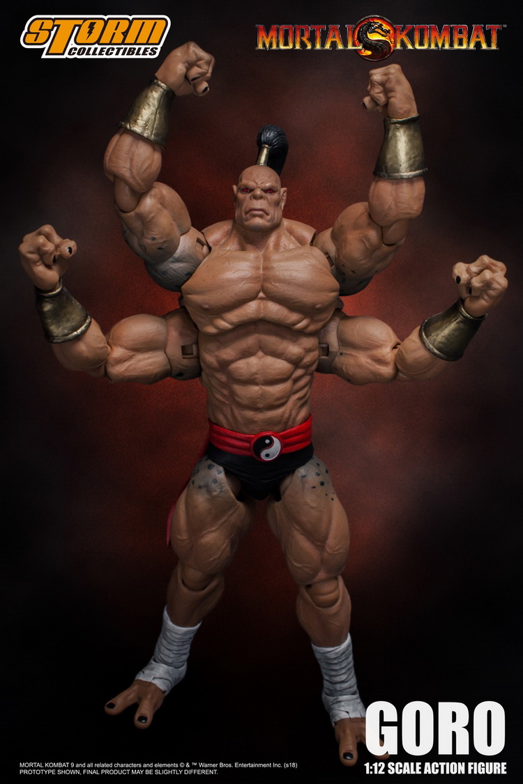 mortal kombat storm collectibles goro