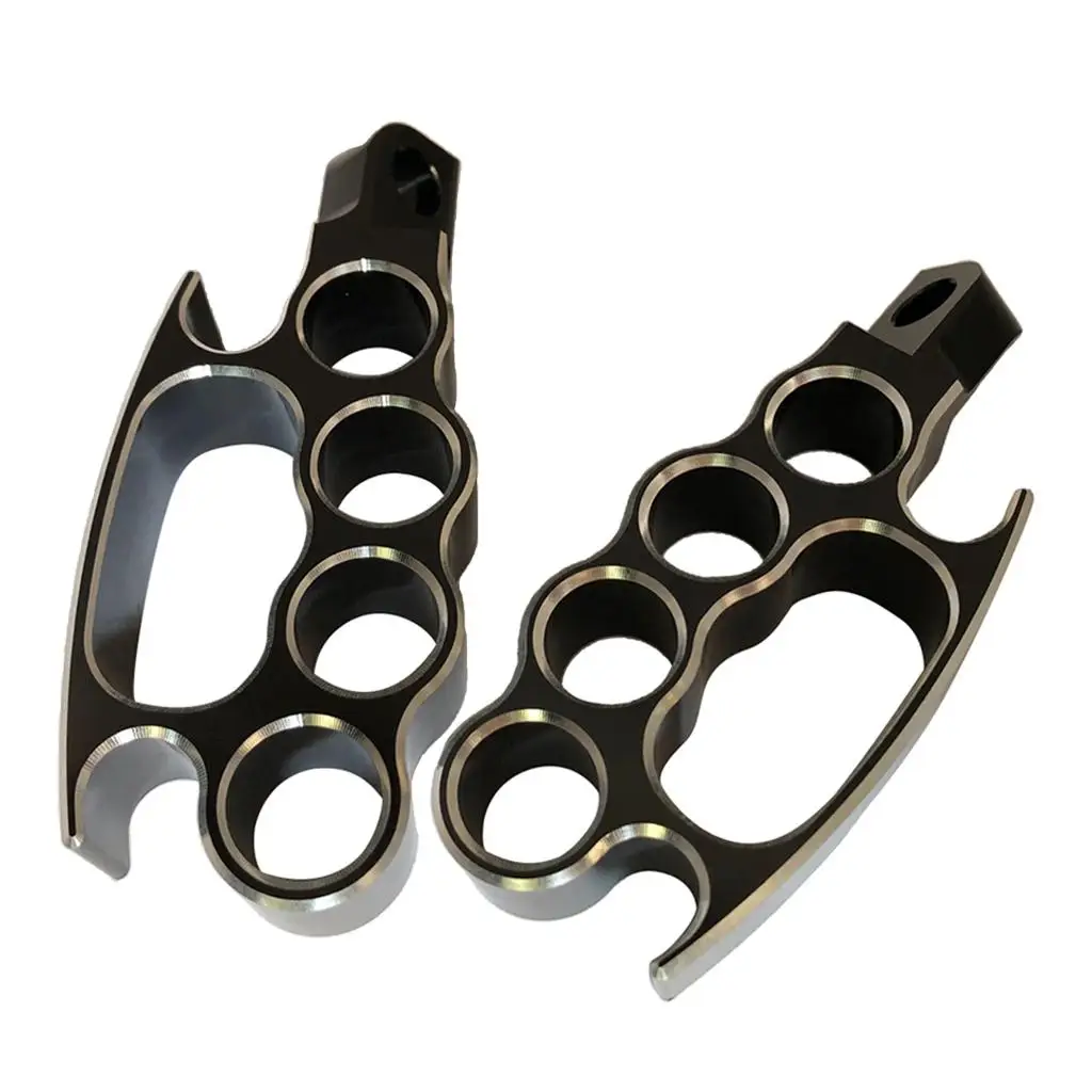 2Pcs Flying Knuckle Foot Pegs Footpegs Custom Pedal For Harley XL  