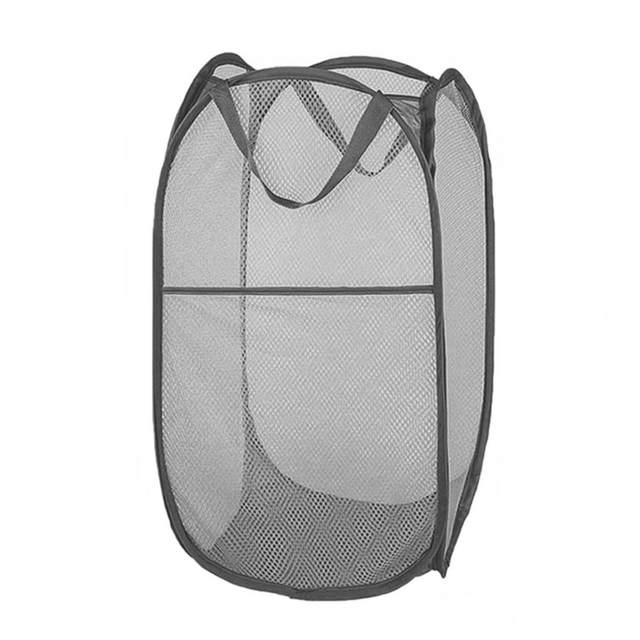 1pc Pop Up Laundry Hamper Mesh Laundry Basket With Reinforced Carry Handles  Mesh Dirty Clothes Storage Basket Portable And Durable Collapsible Laundry  Baskets Suitable For Bathroom Dorm And Travel