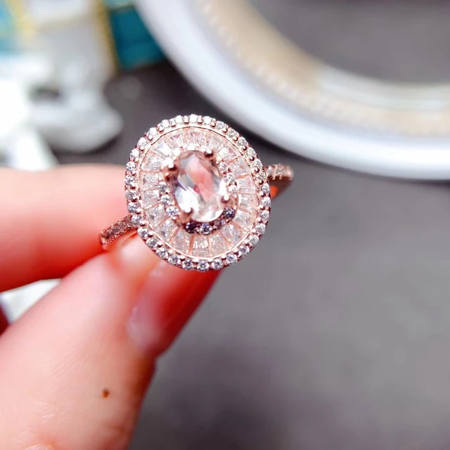 Pink Morganite Ring,3 Carat Morganite Engagement Ring, 14k White Gold  Diamonds Morganite Ring, Pink Gemstone Ring, Promise Ring Anniversary - Etsy